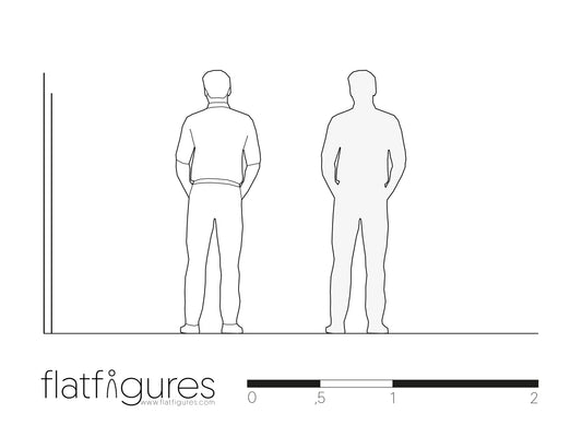 Stehender Mann hinten 01 - CAD Figur
