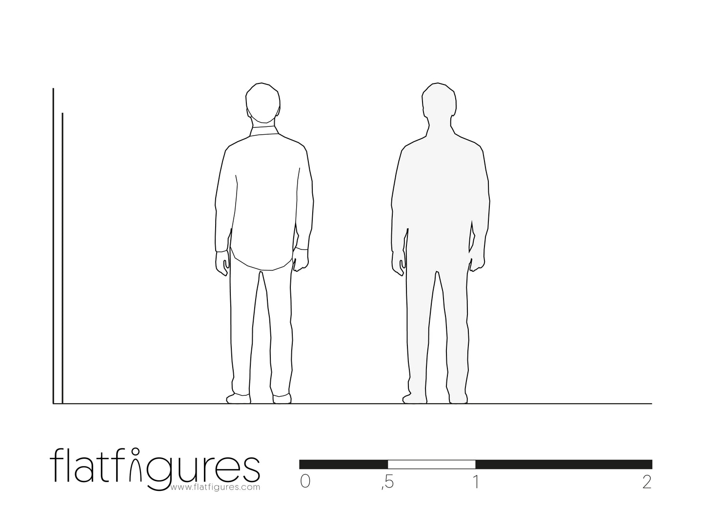 Stehender Mann hinten 02 - CAD Figur