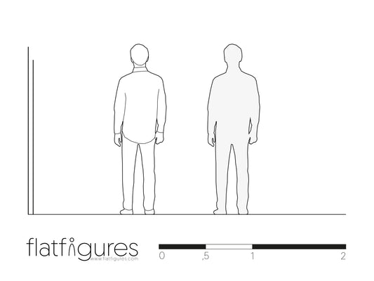 Stehender Mann hinten 02 - CAD Figur
