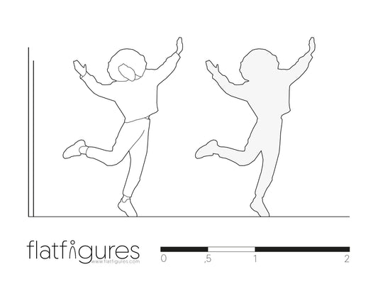 Tanzende Frau frontal 01 - CAD Figur
