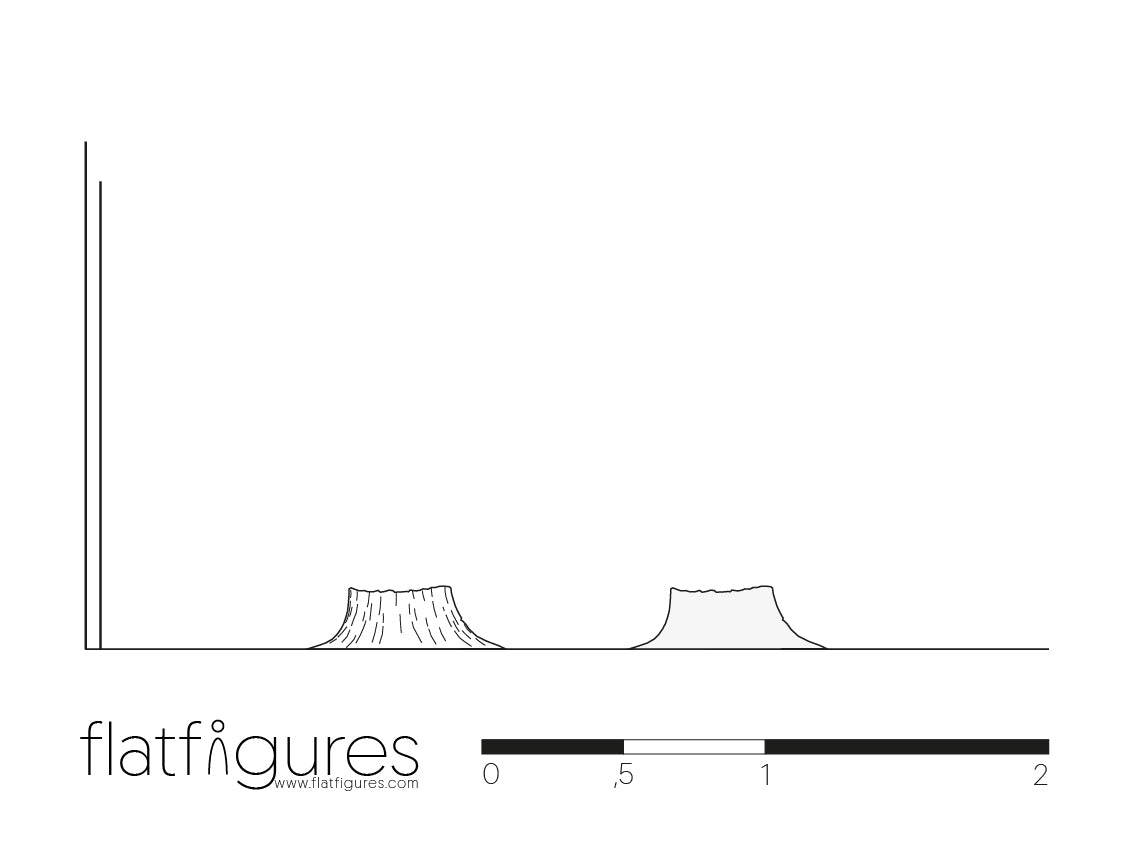 Baumstumpf seitlich 16 - CAD Figur