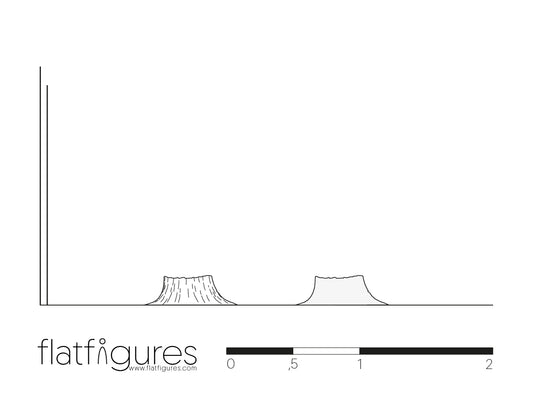 Baumstumpf seitlich 16 - CAD Figur