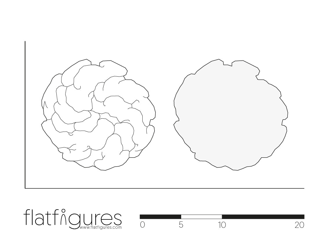 Laubbaum Draufsicht 04 - CAD Figur
