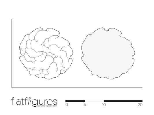 Laubbaum Draufsicht 04 - CAD Figur