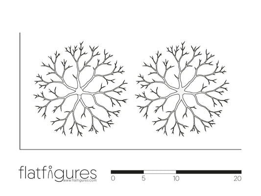Laubbaum Draufsicht 05 - CAD Figur