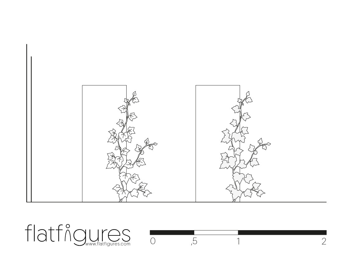 Efeu seitlich 15 - CAD Figur