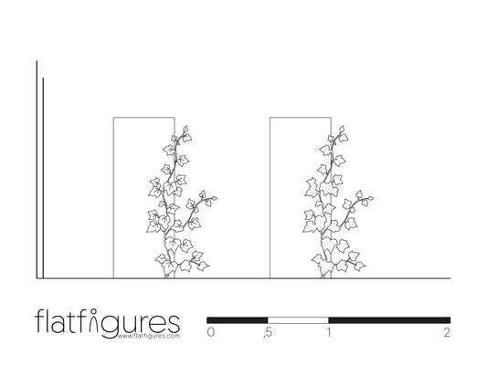 Efeu seitlich 15 - CAD Figur