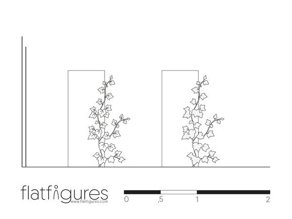 Efeu seitlich 15 - CAD Figur
