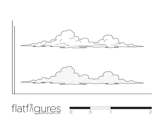 Wolke seitlich 05 - CAD Figur